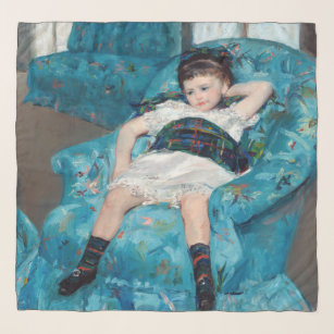 Mary Cassatt - Little Girl in a Blue Armchair Scarf