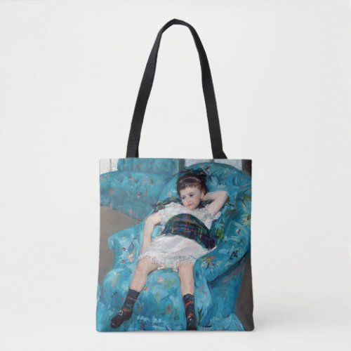 Mary Cassatt _ Little Girl in a Blue Armchair Tote Bag