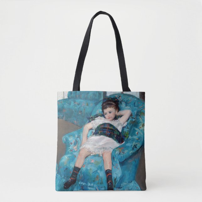 Mary Cassatt - Little Girl in a Blue Armchair Tote Bag (Front)