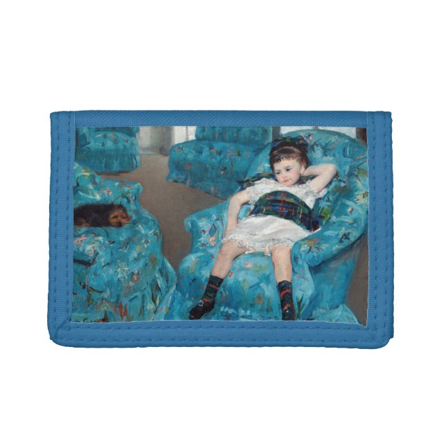 Mary Cassatt - Little Girl in a Blue Armchair Trifold Wallet (Front)