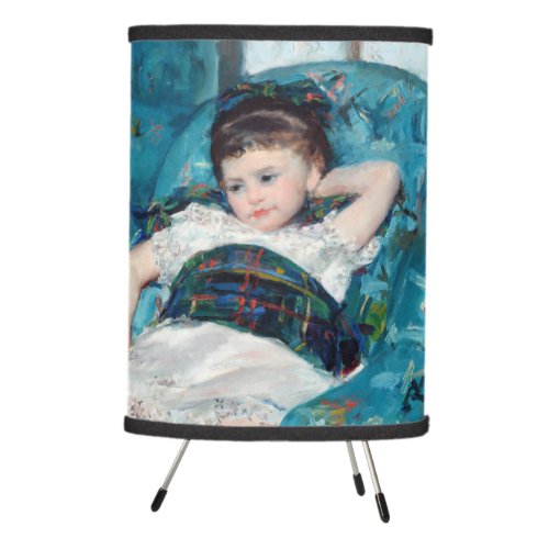 Mary Cassatt _ Little Girl in a Blue Armchair Tripod Lamp