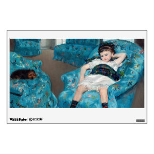 Mary Cassatt - Little Girl in a Blue Armchair Wall Decal