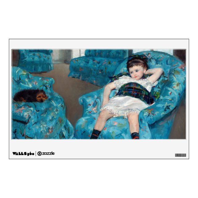 Mary Cassatt - Little Girl in a Blue Armchair Wall Decal (Front)