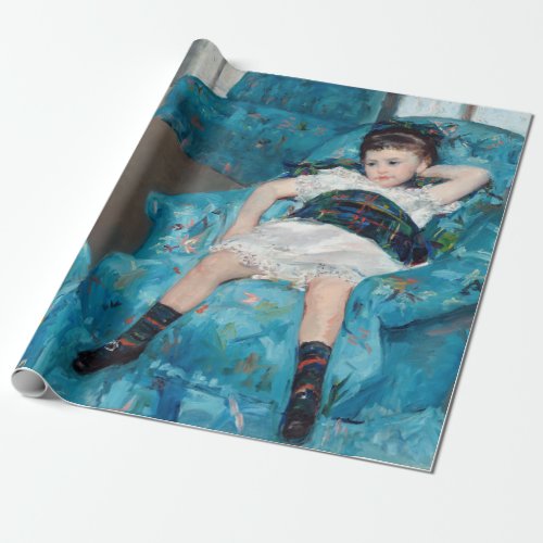 Mary Cassatt _ Little Girl in a Blue Armchair Wrapping Paper