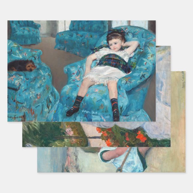 Mary Cassatt - Masterpieces Selection Wrapping Paper Sheets (Set)