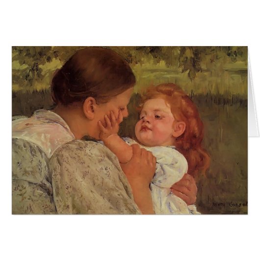 Mary Cassatt: Maternal Caress Cards (Front Horizontal)