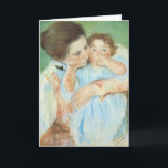 Mary Cassatt - Mother and Child Holiday Card<br><div class="desc">Products featuring Mary Cassat’s impressionist masterpiece “Mother and Child”. Mary Cassat was an American artist who spent most of her adult life studying and painting in France. She grew up in Philadelphia and first studied art at the Pennsylvania Academy if Fine Arts. She moved to Paris in 1866-68 and studied...</div>
