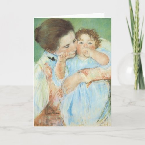 Mary Cassatt _ Mother and Child Holiday Card