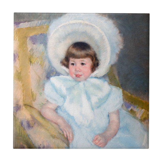 Mary Cassatt - Portrait Louise-Aurore Villeboeuf Ceramic Tile (Front)