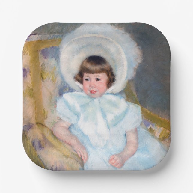 Mary Cassatt - Portrait Louise-Aurore Villeboeuf Paper Plates (Front)