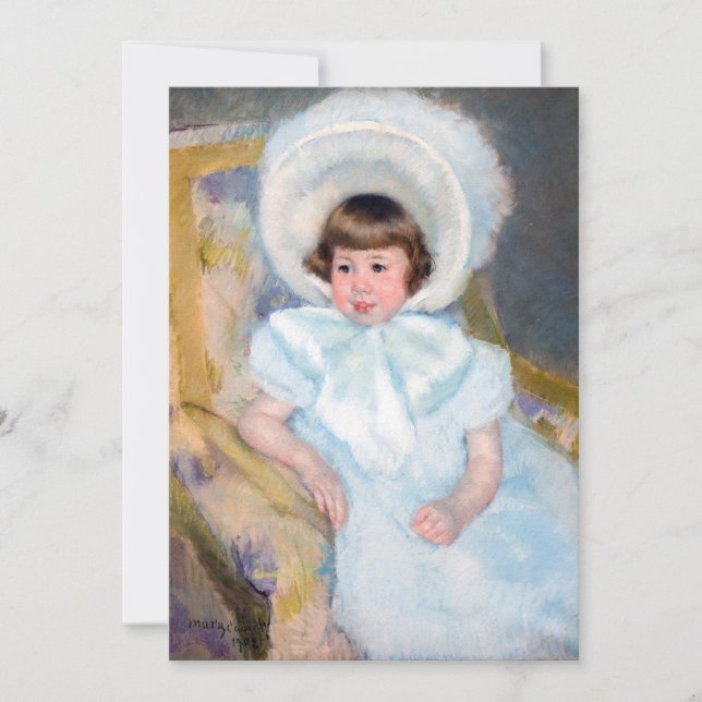Mary Cassatt - Portrait Louise-Aurore Villeboeuf Thank You Card (Front)