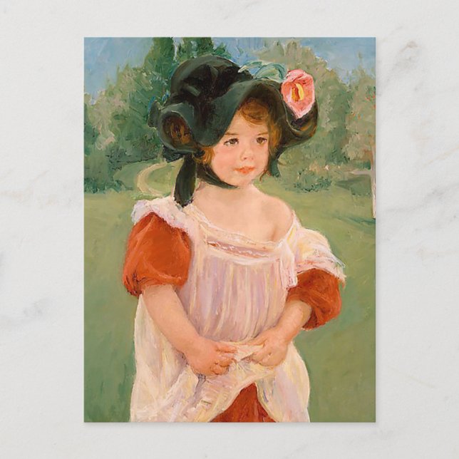Mary Cassatt "Spring: Margot Standing in a Garden" Postcard (Front)