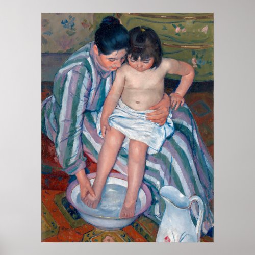 Mary Cassatt The Bath Motherhood Fine Art Poster