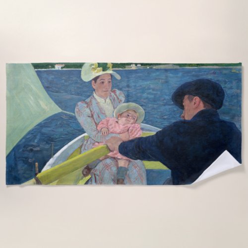 Mary Cassatt _ The Boating Party Beach Towel