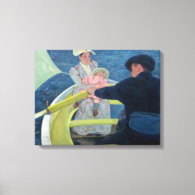 Mary Cassatt - The Boating Party Canvas Print (Front)