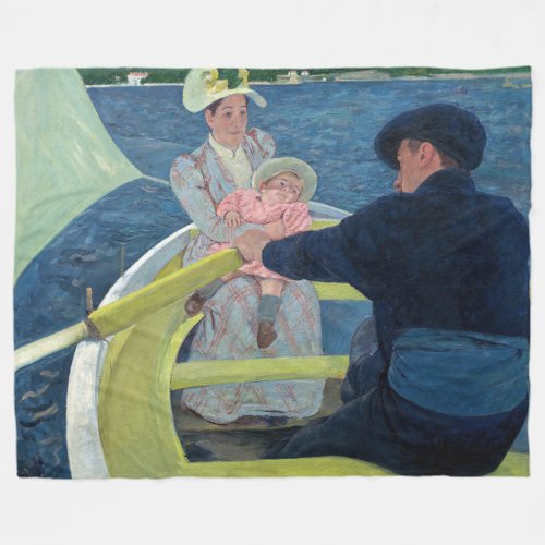 Mary Cassatt _ The Boating Party Fleece Blanket