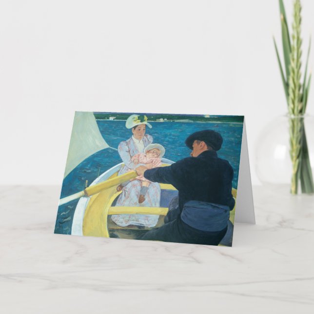 Mary Cassatt - The Boating Party Holiday Card (Front)