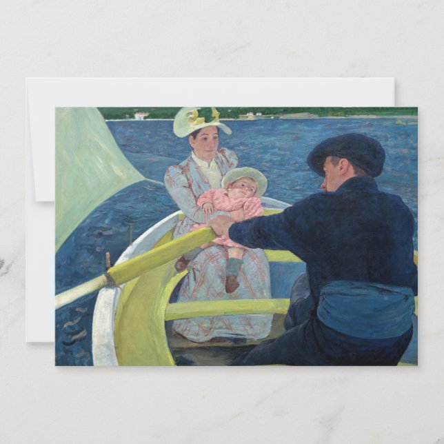 Mary Cassatt - The Boating Party Invitation (Front)