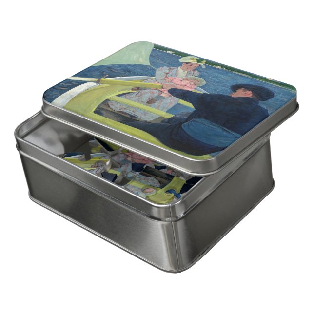Mary Cassatt - The Boating Party Jigsaw Puzzle (Lid Open)