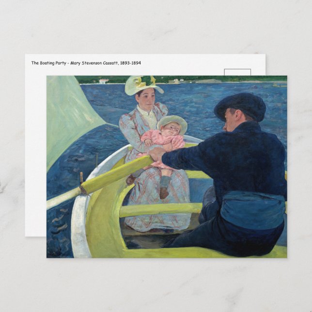 Mary Cassatt - The Boating Party Postcard (Front/Back)
