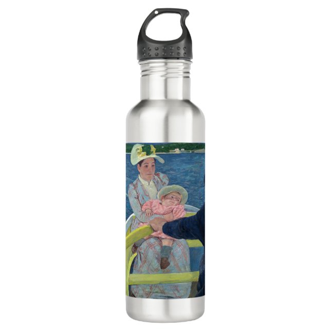 Mary Cassatt - The Boating Party Stainless Steel Water Bottle (Front)