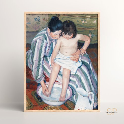 Mary Cassatt The Childs Bath Paintings Art Print 