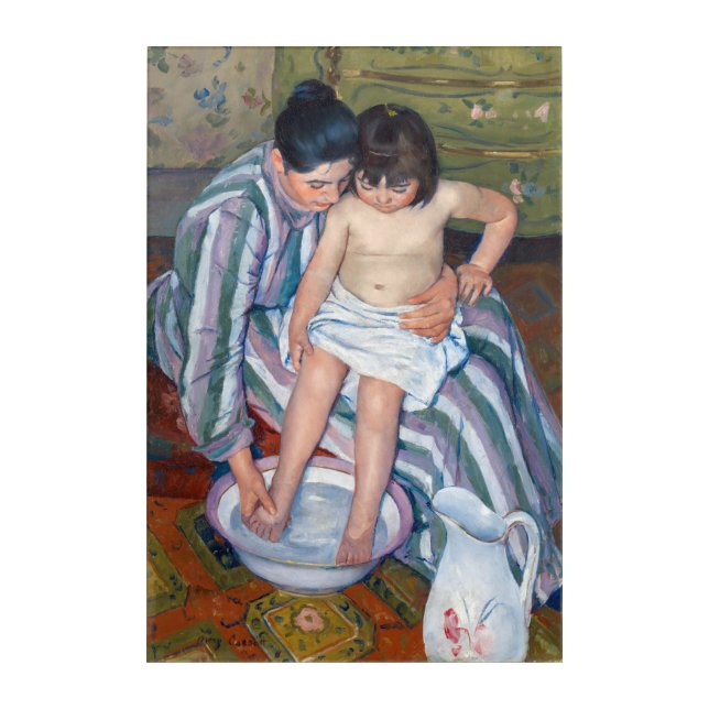 Mary Cassatt - The Child's Bath / The Bath Acrylic Print (Front)
