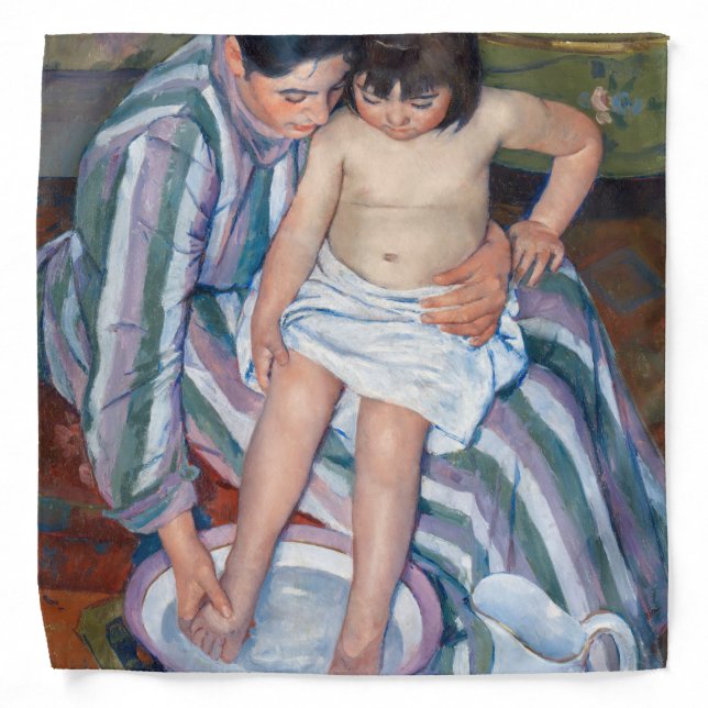 Mary Cassatt - The Child's Bath / The Bath Bandana (Front)
