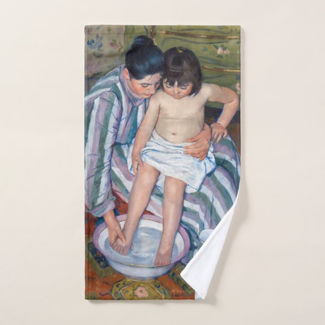 Mary Cassatt - The Child's Bath / The Bath Bath Towel Set (Hand Towel)