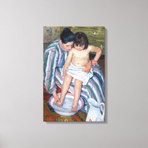 Mary Cassatt _ The Childs Bath  The Bath Canvas Print