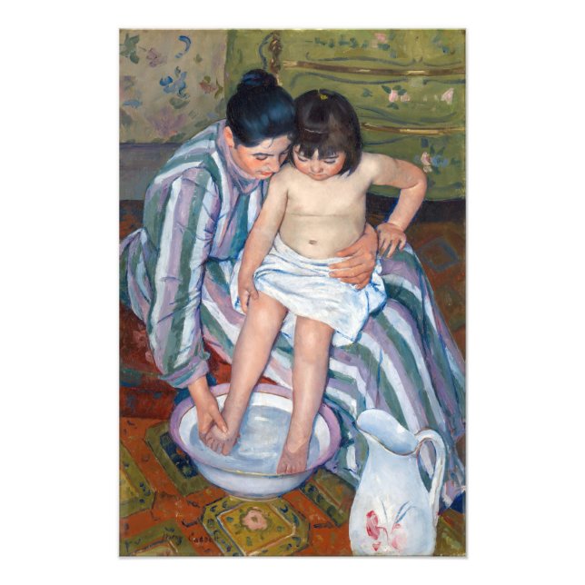 Mary Cassatt - The Child's Bath / The Bath Photo Print (Front)