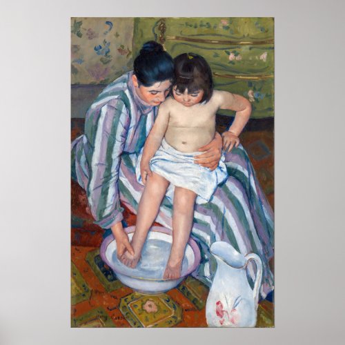 Mary Cassatt _ The Childs Bath  The Bath Poster