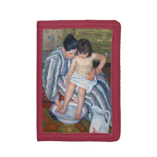 Mary Cassatt - The Child's Bath / The Bath Tri-fold Wallet