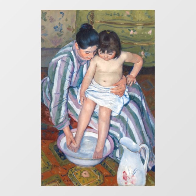 Mary Cassatt - The Child's Bath / The Bath Window Cling (Sheet)