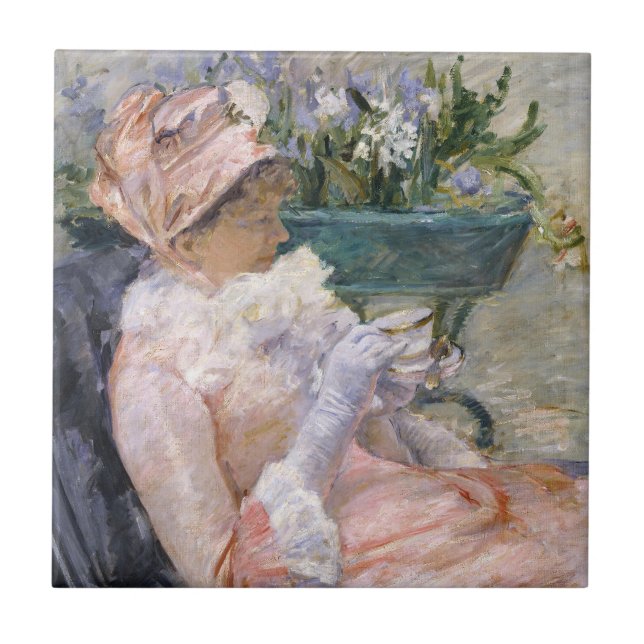 Mary Cassatt - The Cup of Tea Ceramic Tile (Front)