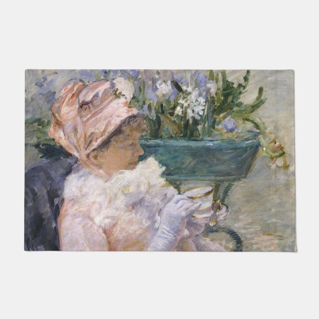 Mary Cassatt - The Cup of Tea Doormat (Front)