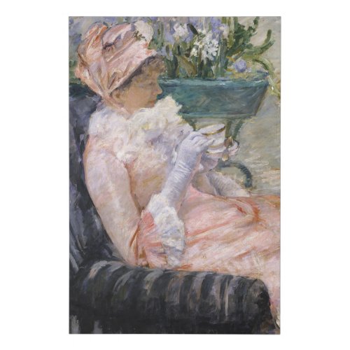 Mary Cassatt _ The Cup of Tea Faux Canvas Print