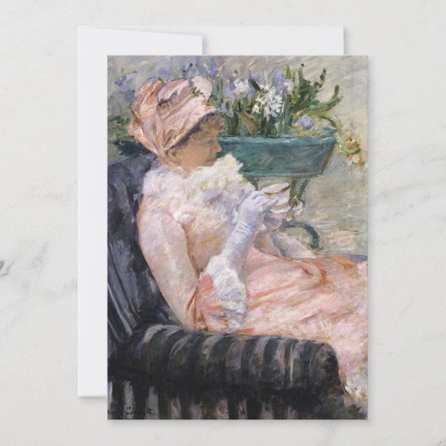Mary Cassatt - The Cup of Tea Invitation (Front)