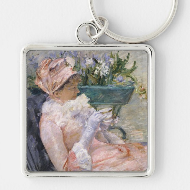 Mary Cassatt - The Cup of Tea Keychain (Front)