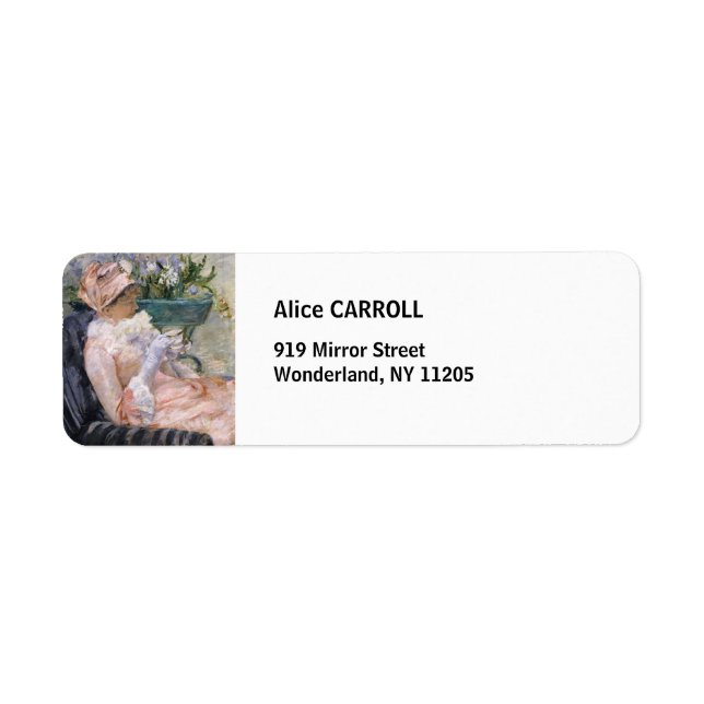 Mary Cassatt - The Cup of Tea Label (Front)