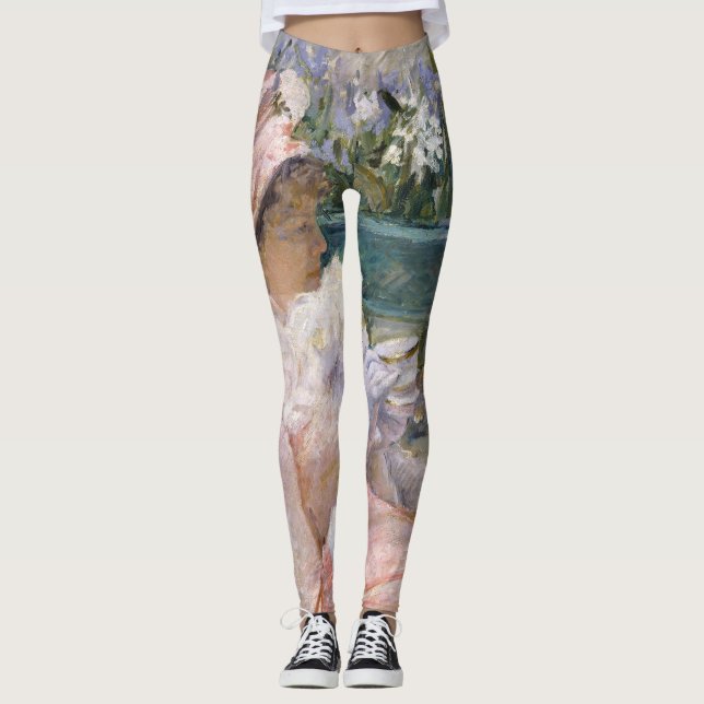 Mary Cassatt - The Cup of Tea Leggings (Front)