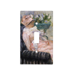 Mary Cassatt - The Cup of Tea Light Switch Cover