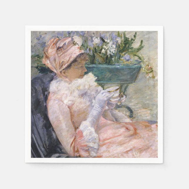 Mary Cassatt - The Cup of Tea Napkins (Front)