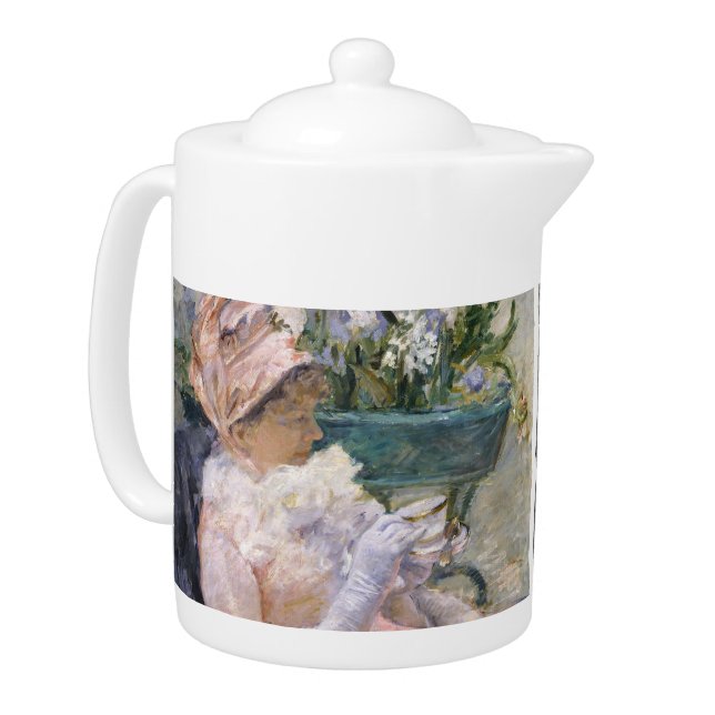 Mary Cassatt - The Cup of Tea Teapot (Left)