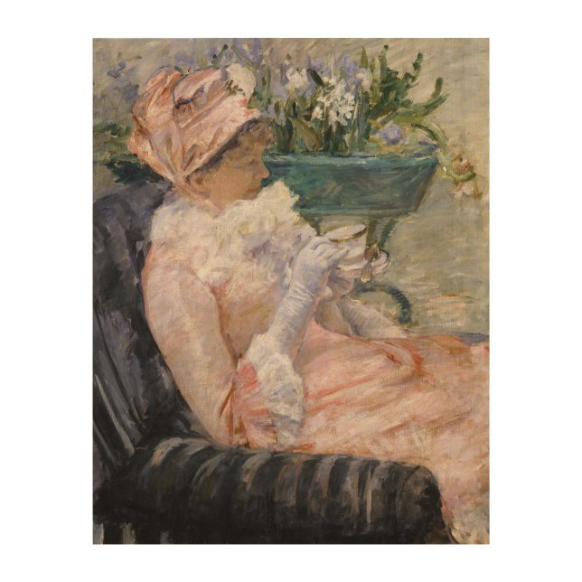 Mary Cassatt - The Cup of Tea Wood Wall Art (Front)