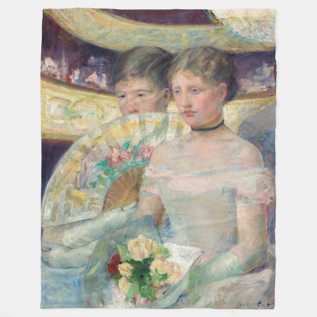 Mary Cassatt - The Loge Fleece Blanket (Front)