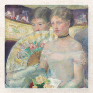 Mary Cassatt - The Loge Glass Coaster