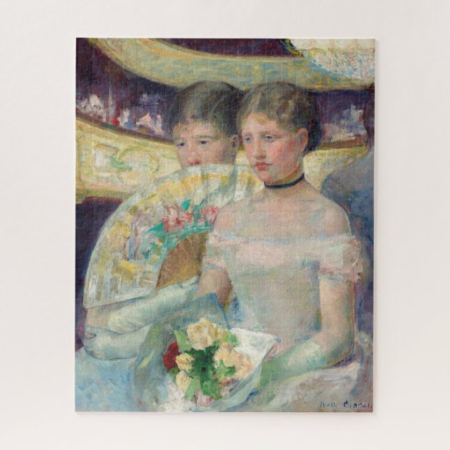 Mary Cassatt - The Loge Jigsaw Puzzle (Vertical)