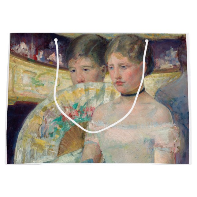 Mary Cassatt - The Loge Large Gift Bag (Front)