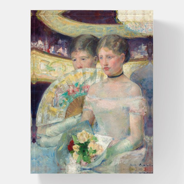 Mary Cassatt - The Loge Paperweight (Vertical)
